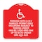 Signmission Parking with D.M.V Disabled Permit Only Violators Subject to Towing Under Ors 811.620, RW-1818-23342 A-DES-RW-1818-23342 - alternate 1